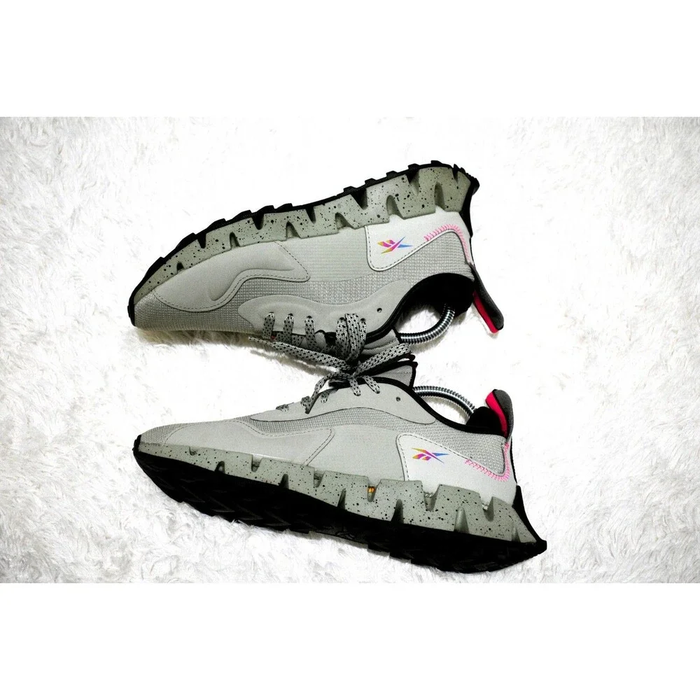 Reebok Zig Dynamica Adventure HR1887 Women's Size 8 Muted GreenPink Running Shoe